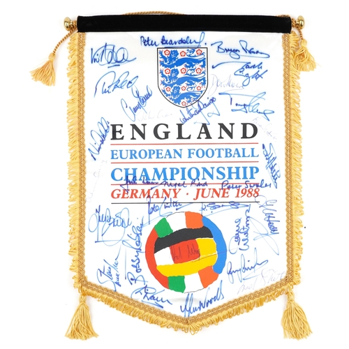 England European Football Championship Germany 1988 zzz with signatures, 45cm (Collected by Dick Wragg Chairman of Sheffield United football club , administrator for the Football League, UEFA and World Football )