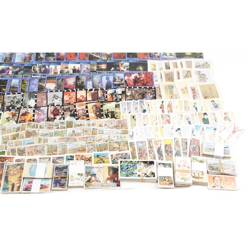 1348 - Extensive collection of early 20th century and later cigarette cards, tea cards and trade cards, som... 