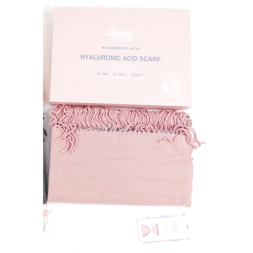 397 - Three as new Okioki Hyaluronic acid scarf facial mask sets