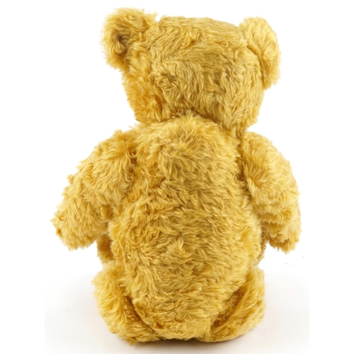 603 - Large Steiff golden teddy bear with jointed limbs and growler numbered 668319, 65cm high