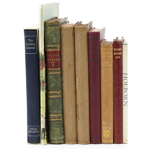 725 - Collection of travel books including Highways & Byways Sussex, Folio Society The London Journal, Hol... 