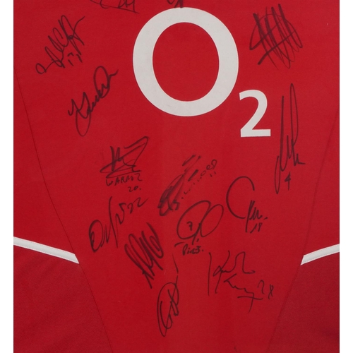 1456 - 2002-03 Arsenal Football club signed shirt with signatures comprising Dennis Bergkamp, Thierry Henry... 