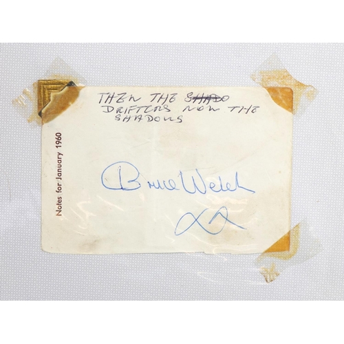 1320 - Album of approximately ninety autographs on single sheets including musical stars Cilla black, Mick ... 