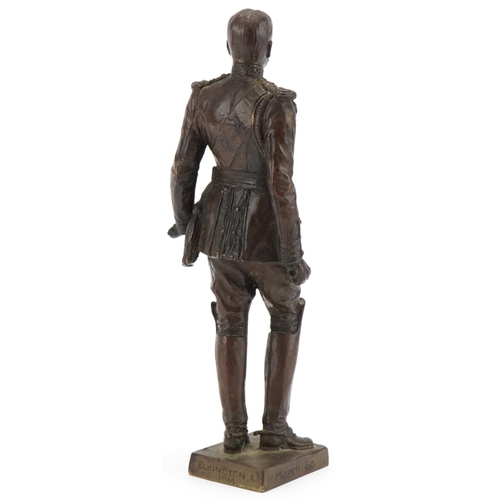 98 - March - Military interest bronze sculpture of Kaiser Wilhelm in uniform, Elkington & Co 1940 and Mar... 