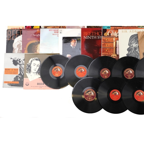 519 - Predominantly classical vinyl LP records and 78rpm records including Mozart, Mendelssohn and Tchaiko... 