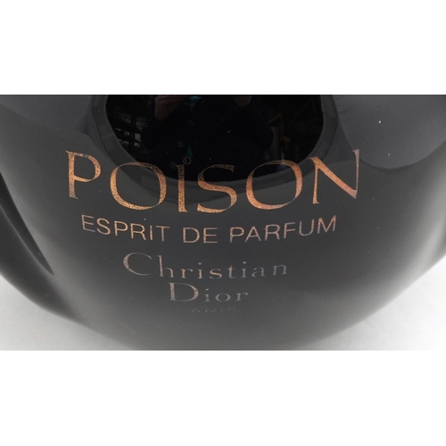 404 - Large Christian Dior Poison glass scent bottle, 22cm high