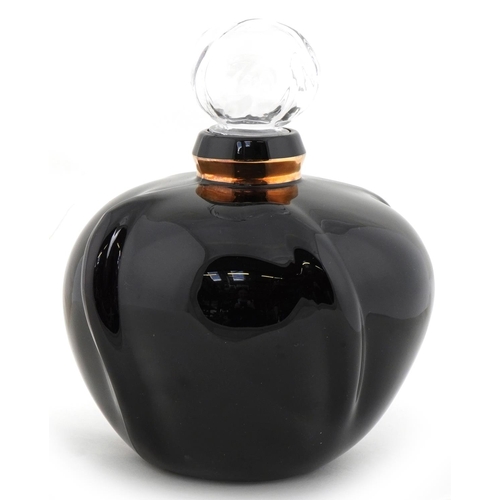 404 - Large Christian Dior Poison glass scent bottle, 22cm high