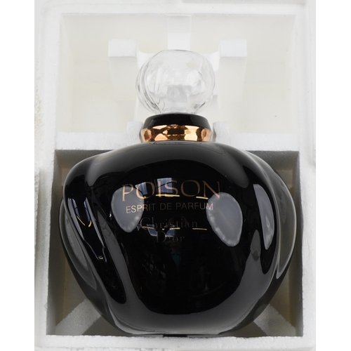 404 - Large Christian Dior Poison glass scent bottle, 22cm high