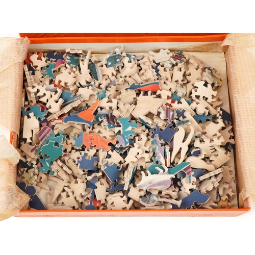 550 - Boxed Vintage Tucks Winter Sports wooden jigsaw puzzle