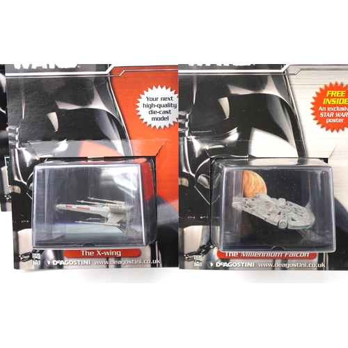 578 - Large collection of as new Star Wars The Official Starship & Vehicle Collection with magazines