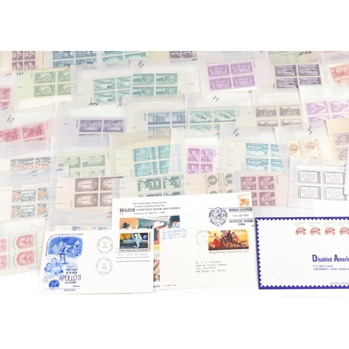 1377 - Quantity of United States of America stamps including mint sheets, predominantly in mint condition, ... 