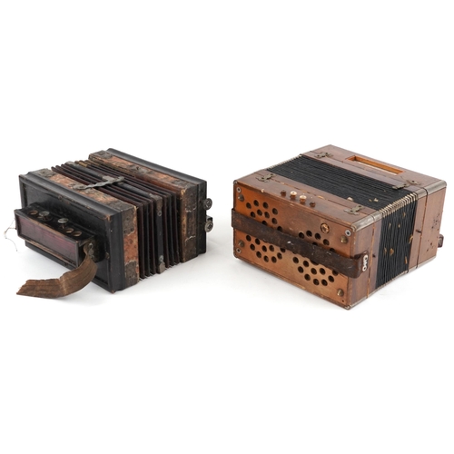 495 - Two vintage accordions including François Dedenis retailed by Brive France