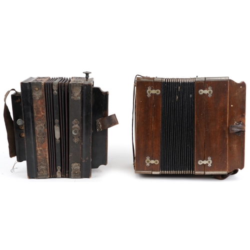 495 - Two vintage accordions including François Dedenis retailed by Brive France