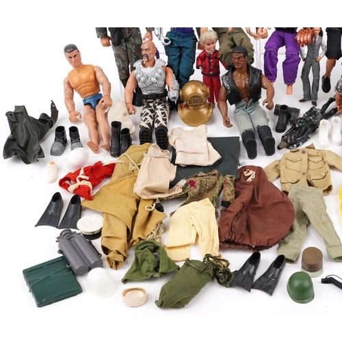 576 - Large collection of vintage and later Action Man figures, weapons, clothes and accessories, some wit... 