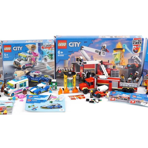 629 - Collection of Lego City construction sets with boxes including numbers 60023, 60281 and 60314