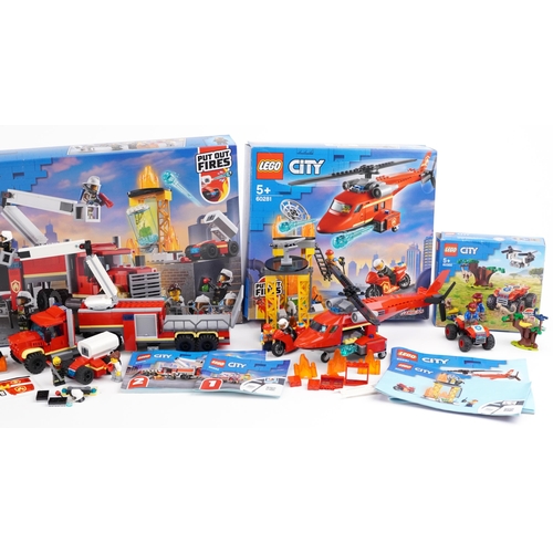 629 - Collection of Lego City construction sets with boxes including numbers 60023, 60281 and 60314