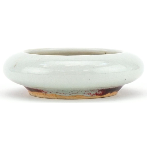 422 - Chinese celadon glazed brush washer, 12cm in diameter