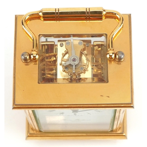 236 - Thomas Braithwaite of London brass carriage clock, 11cm high