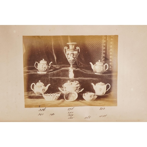 1369 - The Collection of Pottery & Porcelain of The Reverend R W Sibthorpe of Nottingham 1874 with photogra... 