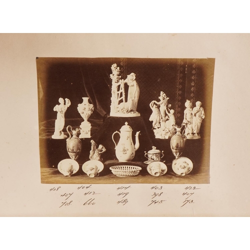 1369 - The Collection of Pottery & Porcelain of The Reverend R W Sibthorpe of Nottingham 1874 with photogra... 