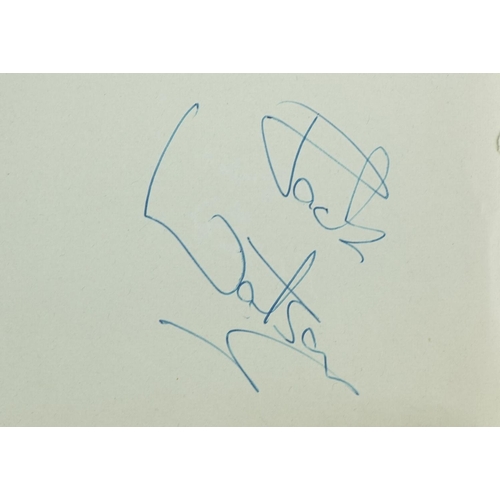 1321 - Autograph album with various autographs including Patrick McGoohan and Stanley Unwin collected by th... 