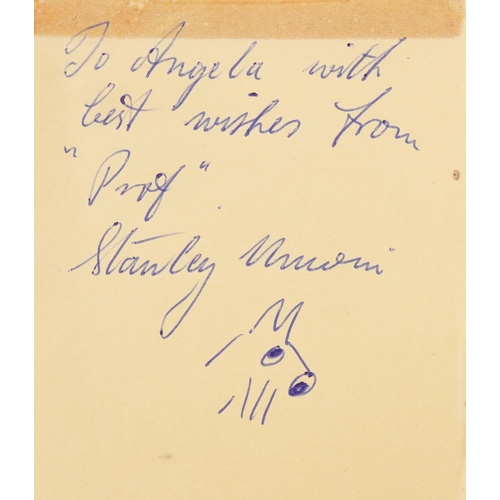 1321 - Autograph album with various autographs including Patrick McGoohan and Stanley Unwin collected by th... 