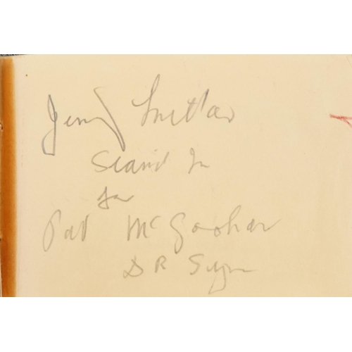 1321 - Autograph album with various autographs including Patrick McGoohan and Stanley Unwin collected by th... 