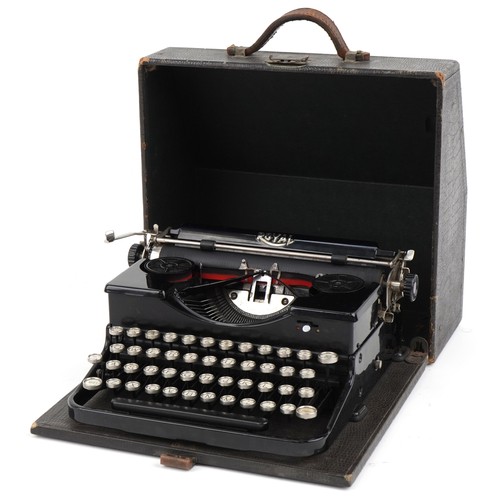 1145 - Vintage cased Royale typewriter, 33cm wide