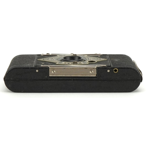 459 - Boxed Ensign Midget camera, 9.5cm in diameter