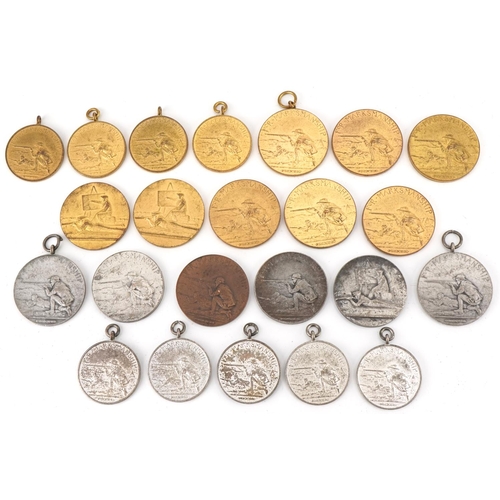 1335 - Collection of 1960s and 70s marksmanship rifle medallions