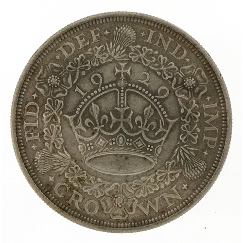 1224 - George V 1929 silver crown