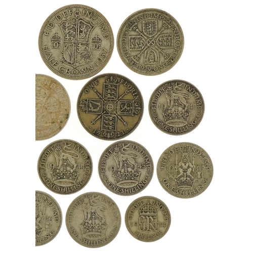 1240 - Pre 1947 coinage to include half crowns, florins and shillings, 142.9g