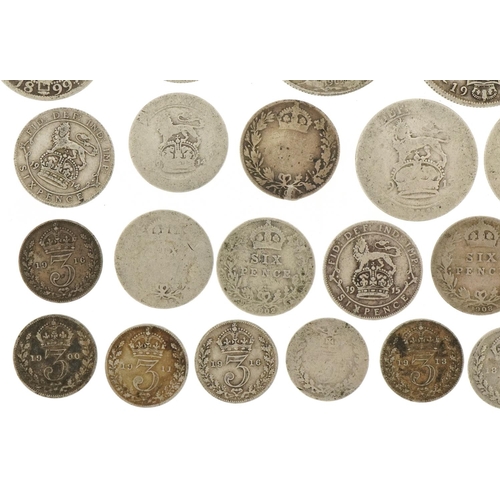 1241 - Pre 1920 silver florins, shillings, sixpences and silver threepences, 151.9g