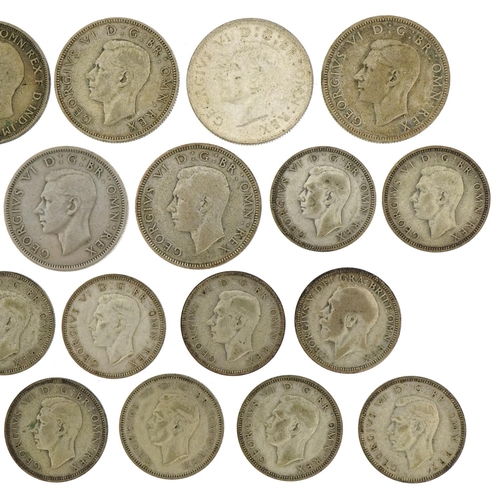 1237 - Pre 1947 silver coinage to include florins and sixpences, 201g