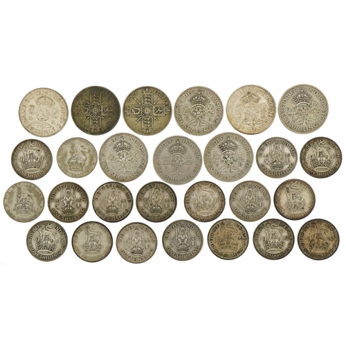 1237 - Pre 1947 silver coinage to include florins and sixpences, 201g