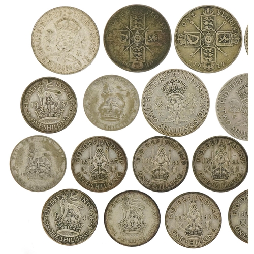 1237 - Pre 1947 silver coinage to include florins and sixpences, 201g