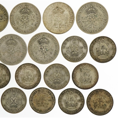 1237 - Pre 1947 silver coinage to include florins and sixpences, 201g