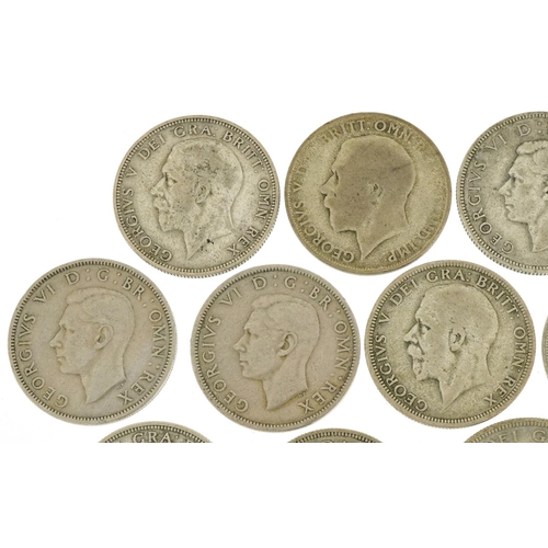 1239 - Pre 1947 silver coinage including florins, sixpences and silver threepenny pieces, 203.3g