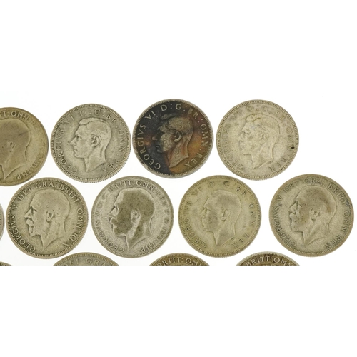 1239 - Pre 1947 silver coinage including florins, sixpences and silver threepenny pieces, 203.3g