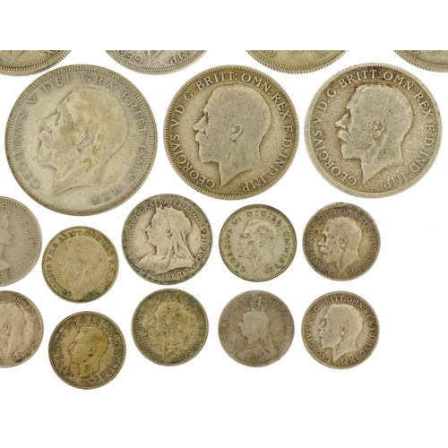 1239 - Pre 1947 silver coinage including florins, sixpences and silver threepenny pieces, 203.3g