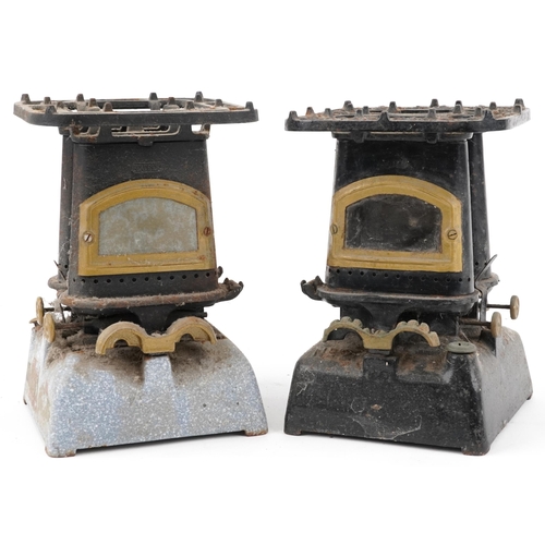 1200 - Two vintage Beatrice cast iron stoves