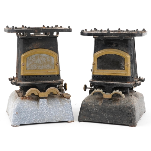 1200 - Two vintage Beatrice cast iron stoves