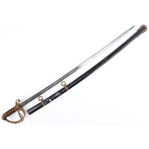 Military interest Officer's dress sword, 93cm in length