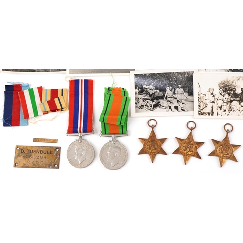 1507 - Military interest World War II medals awarded to Staff SGJ Donald Ryden TURNBULL including Italy Sta... 