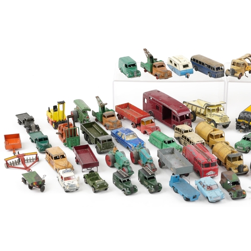 602 - Vintage Dinky diecast vehicles including horsebox, Mercedes 250 SE, Observation Coach and Bedford