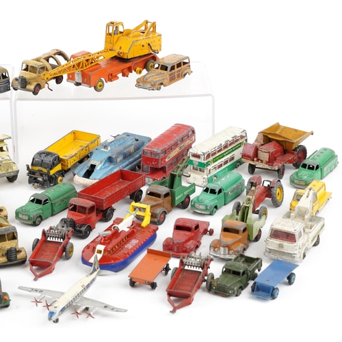 602 - Vintage Dinky diecast vehicles including horsebox, Mercedes 250 SE, Observation Coach and Bedford