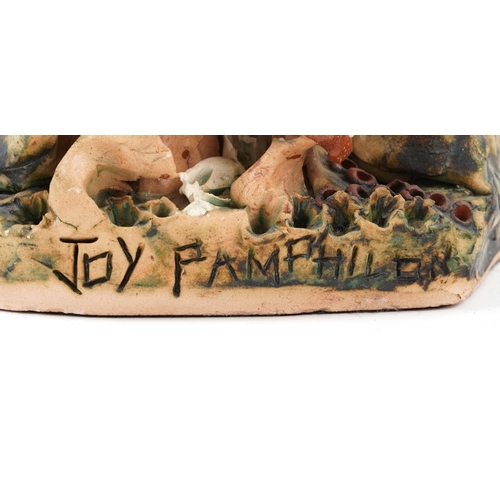 1178 - Joy Pamphilon, studio pottery sculpture of a wizard, 46cm high