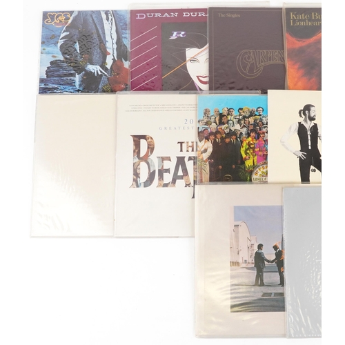 511 - Vinyl LP records including The Beatles, Pink Floyd, Dire Straits, The Carpenters, Kate Bush and Flee... 