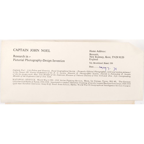 1324 - Captain John Noel 1924 Everest expedition  memorabilia including, glass photographic slides, flag, l... 