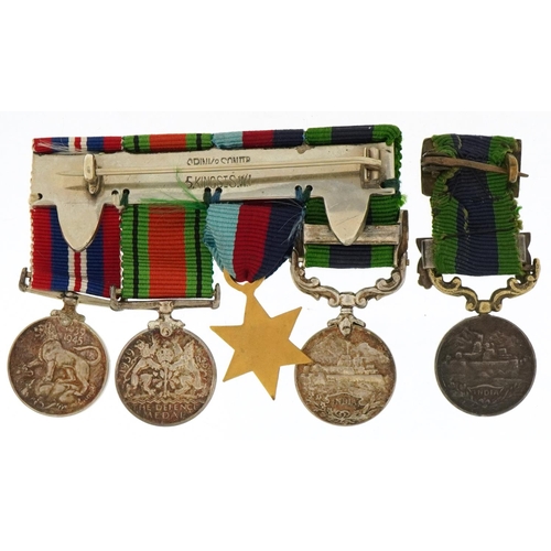 1501 - Military interest World War I dress medals including India medal with Waziristani bar